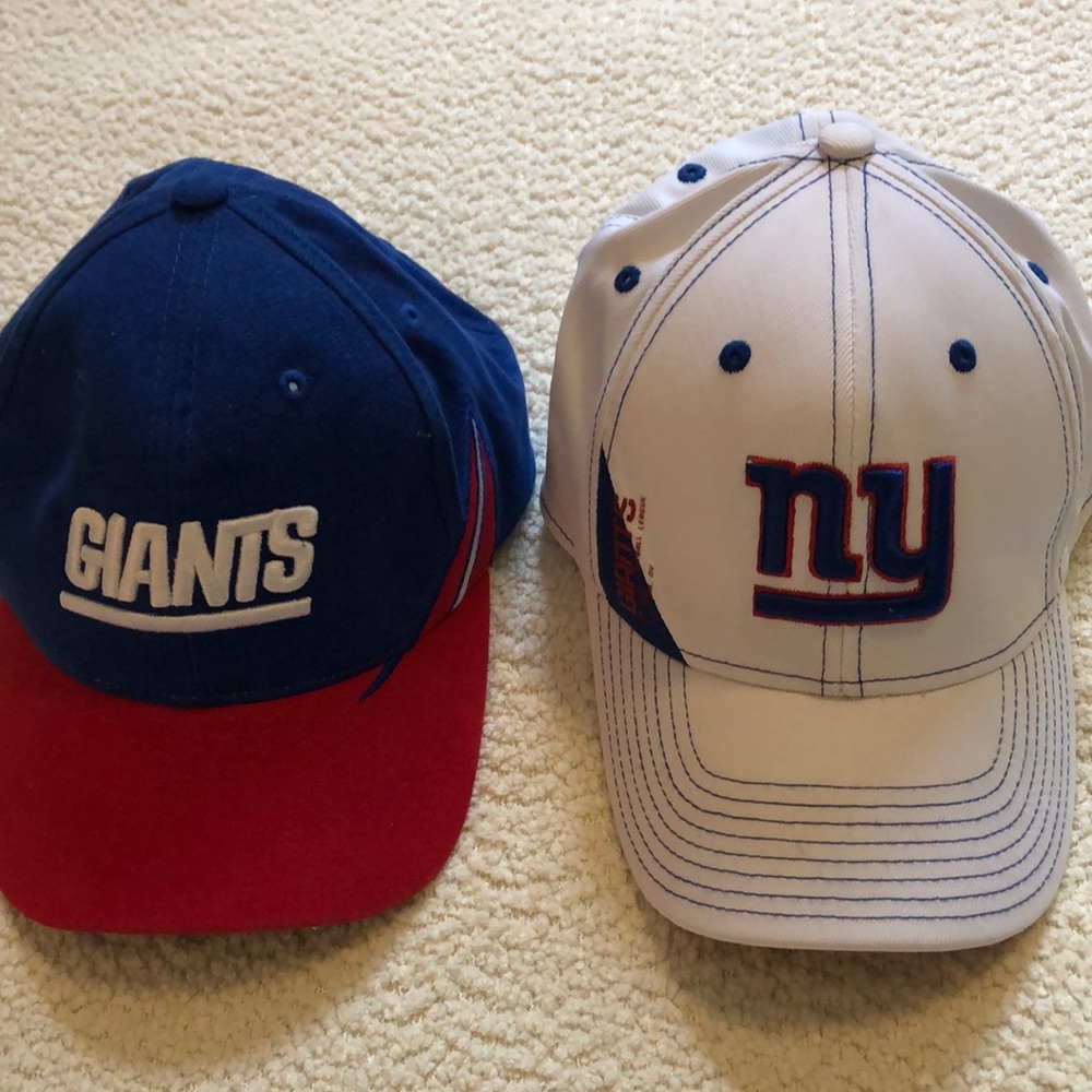 Reebok Blue and Red Sports Hats with Adjustable Closures